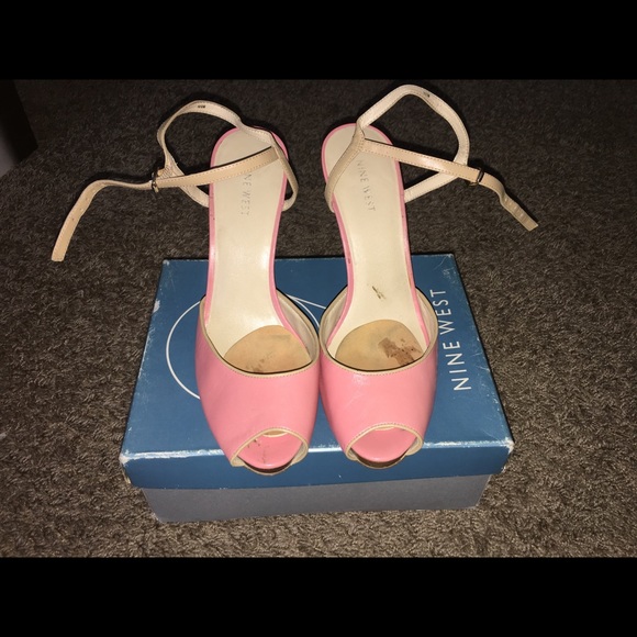 Pink and Tan strapy sandal by NINE WEST! - Picture 1 of 3